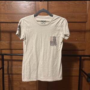 Howitzer Women's We The People Flag Short Sleeve Graphic Tee